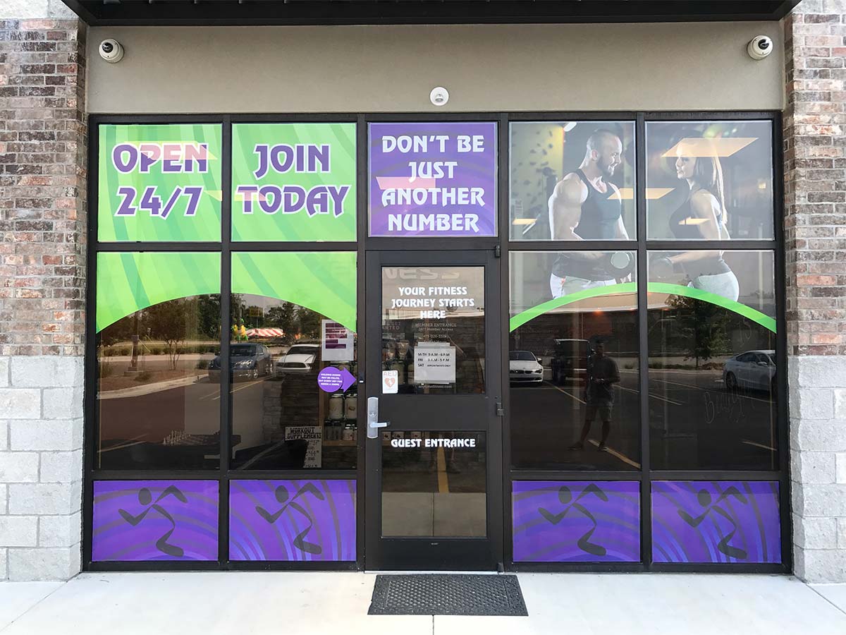 PAC Printers • Perforated Window Graphics & Custom Storefront Artwork